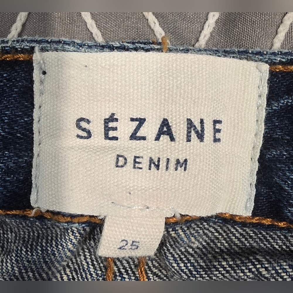 Sezane Cropped Straight Leg Jeans Size 25 - Picture 7 of 9